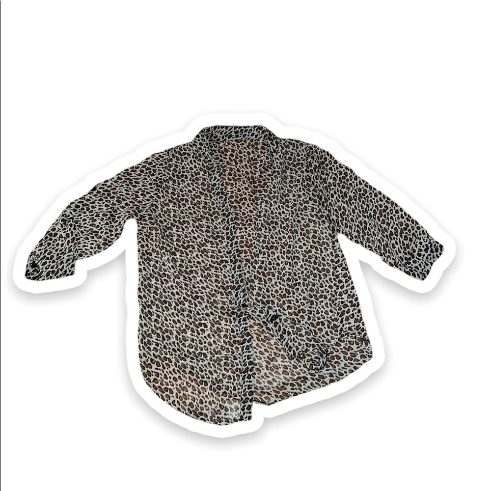 Cheetah print shirt, Size M